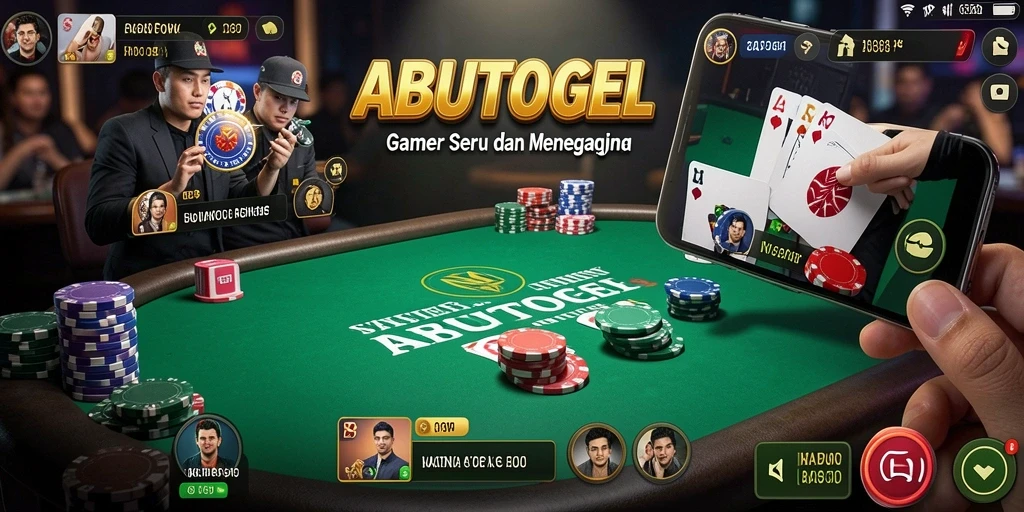 Tampilan permainan Poker yang realistis dan menarik di ABUTOGEL.