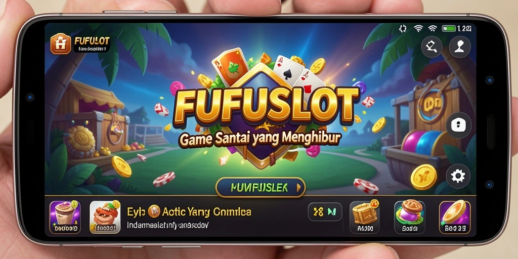 Tampilan permainan FUFUSLOT dengan grafis cerah dan gameplay menarik.