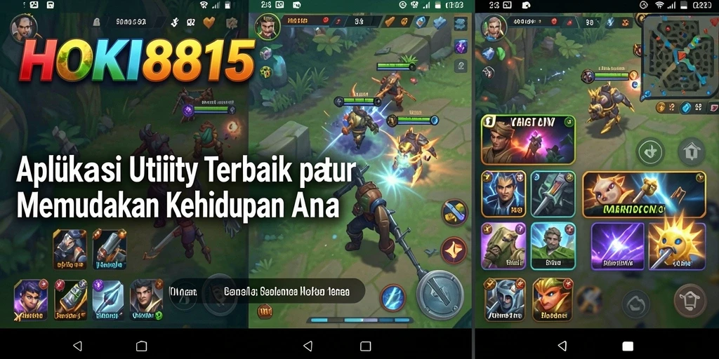 Tampilan antarmuka aplikasi HOKI8815 yang modern dan fungsional.