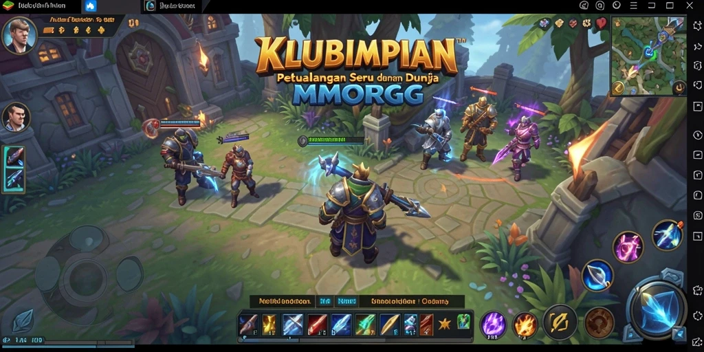 Screenshot menampilkan aksi mendebarkan dalam KLUBIMPIAN.