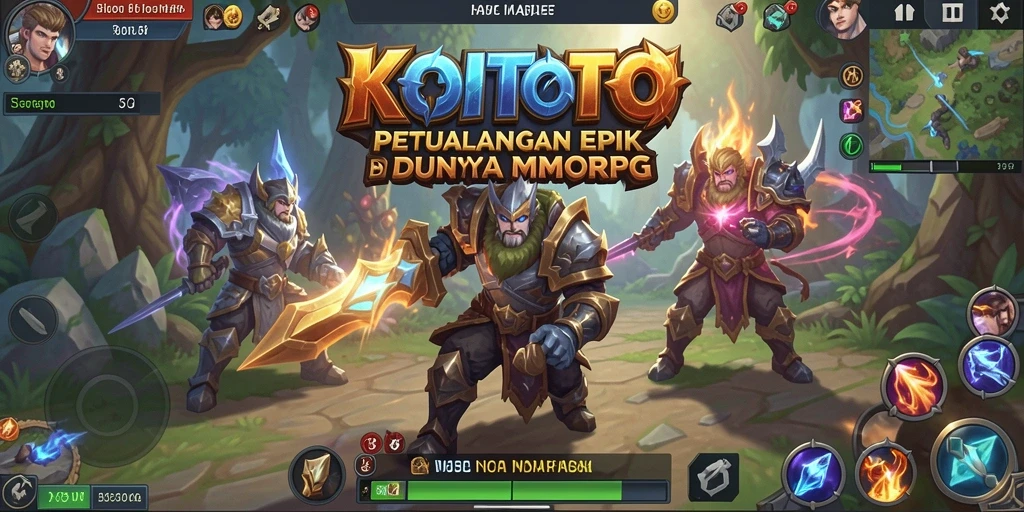 Tampilan gameplay seru dari KOITOTO MMORPG.