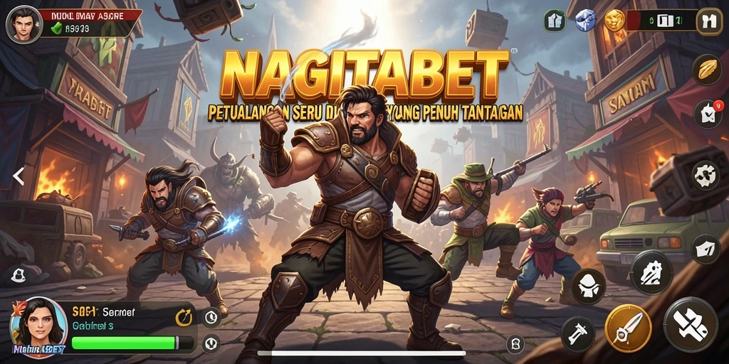 Screenshot gameplay dari NAGITABET yang menampilkan aksi petualangan yang seru.