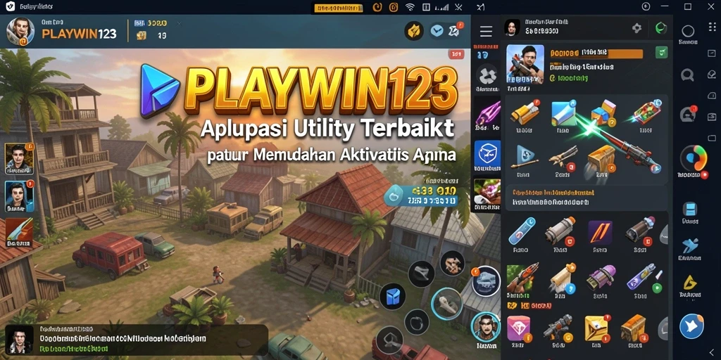 Tampilan antarmuka PLAYWIN123 yang intuitif dan menarik.