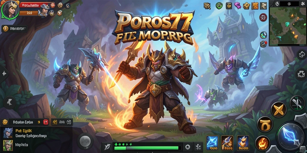 Gameplay menarik dalam POROS77 yang penuh petualangan MMORPG.