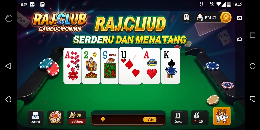 Tampilan gameplay seru di RAJACLUB dengan interaksi langsung.
