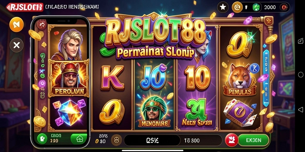 Gameplay seru RJSLOT88 dengan tema slot yang beragam.