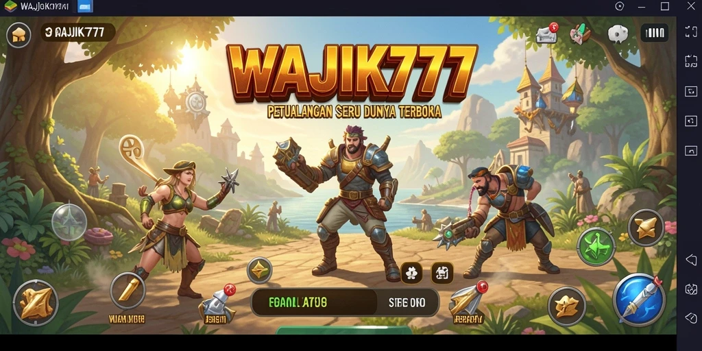 Tampilan gameplay seru dan dinamis di dunia terbuka WAJIK777.